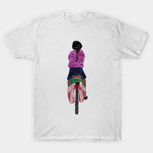 Bicycle Touring Girl T-Shirt